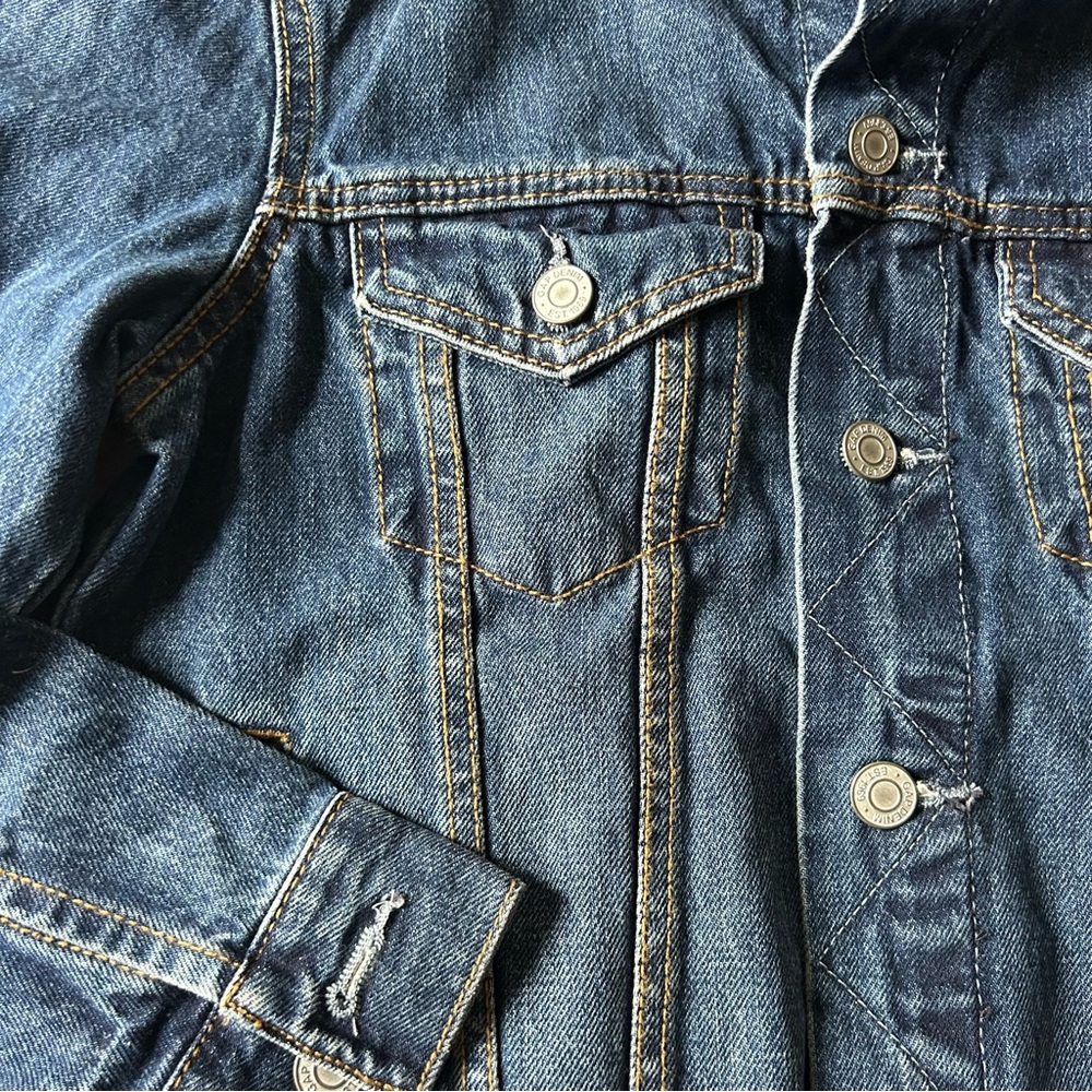 NWT GAP Blue Button Front Denim Jean Jacket - Picture 3 of 6